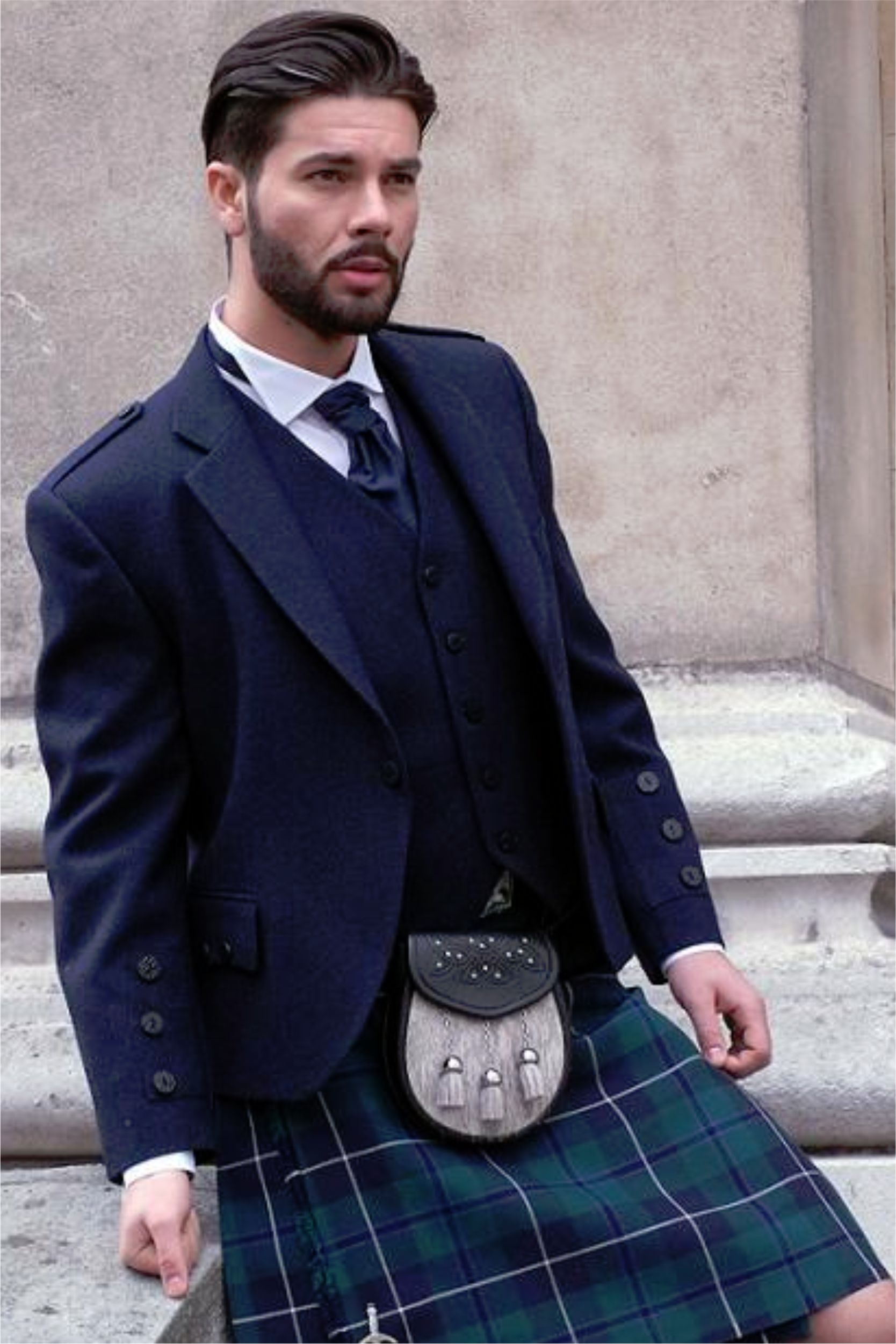 Navy Contemporary Argyle